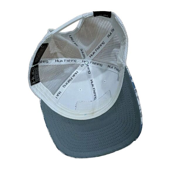 HUK Men's Mesh Trucker Snapback Anti-Glare Fishing Hat Tide Change-The Edge - Picture 4 of 6